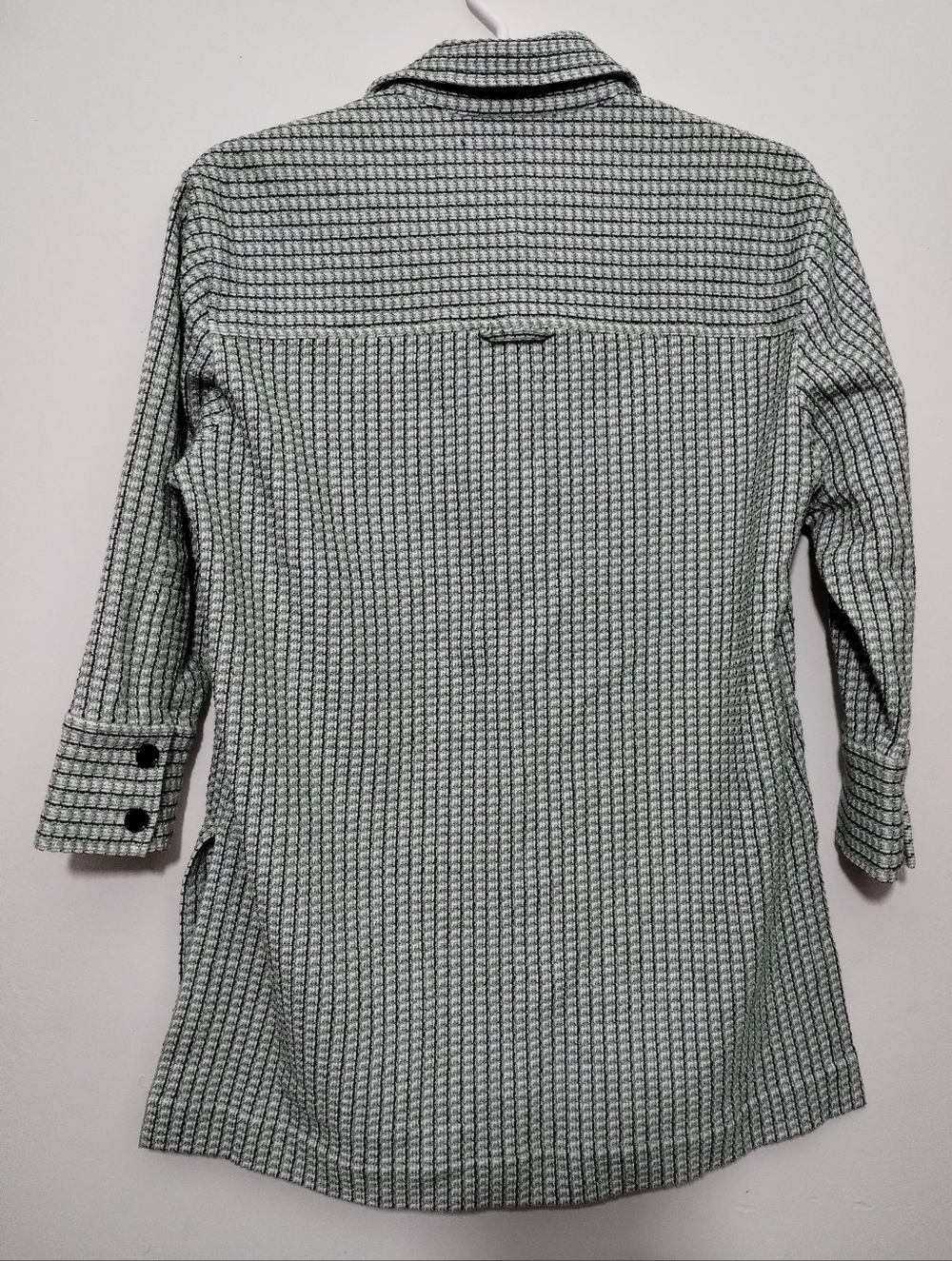 Club Monaco Women's M Plaid Oversized Shacket Button Long Sleeve Shoat Jacket - Picture 5 of 7